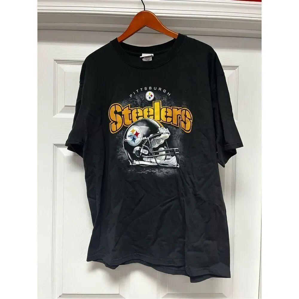 Pittsburgh Steelers NFL Black T-Shirt sz XL EUC